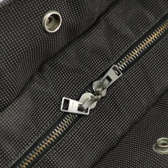 HERMES Her Line MM Hand Bag Canvas Gray Silver Auth ti2758 - Picture 10 of 16